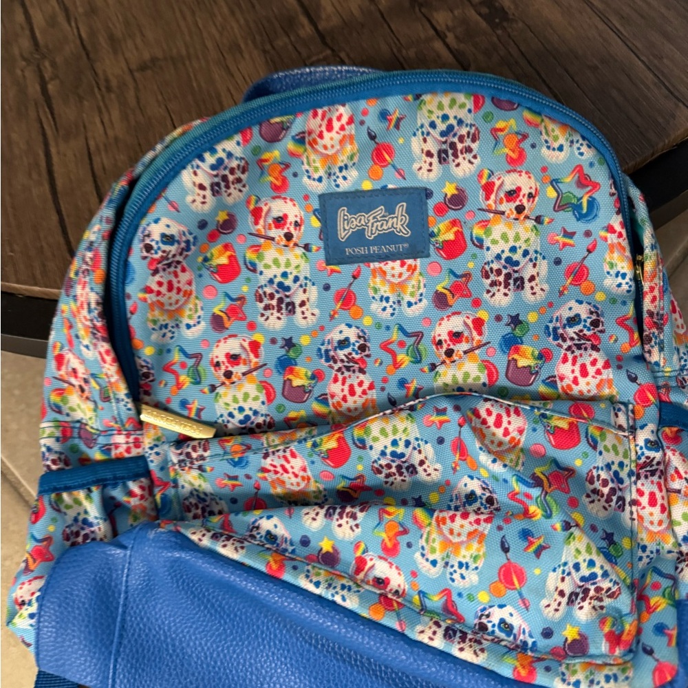 Lisa Frank Blue and Multicolor Kids' Backpack